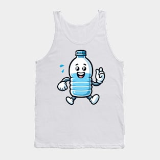 mineral water bottle cartoon Tank Top